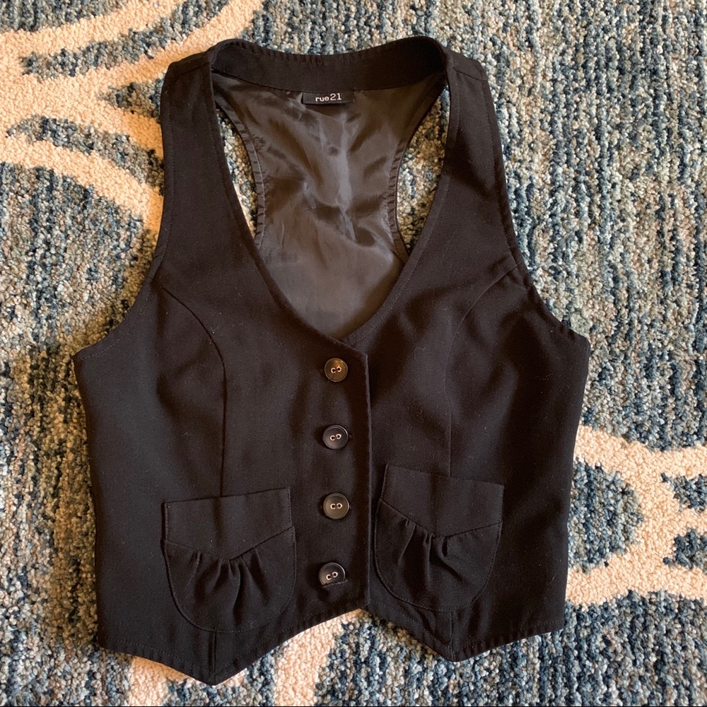 Rue 21 Black Vest XS 0